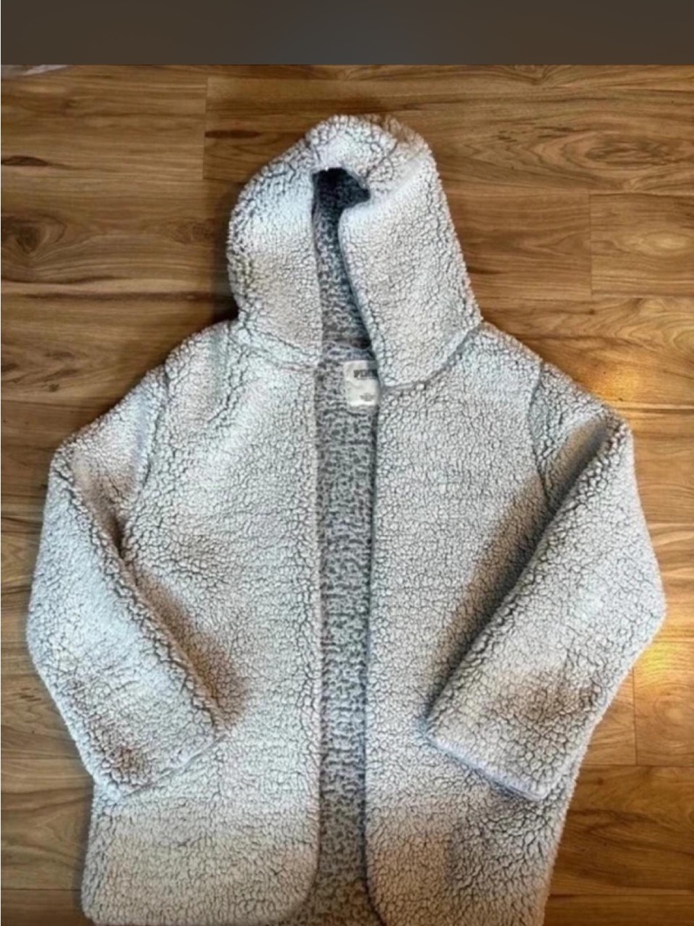 Victoria's Secret Cream Sherpa Hooded Cardigan